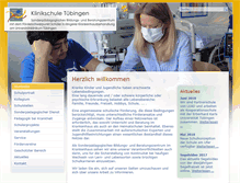 Tablet Screenshot of klinikschule-tuebingen.de